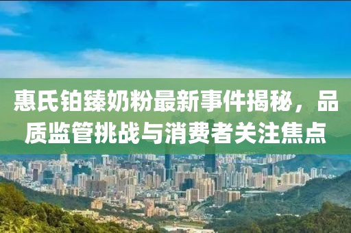 惠氏铂臻奶粉最新事件揭秘，品质监管挑战与消费者关注焦点
