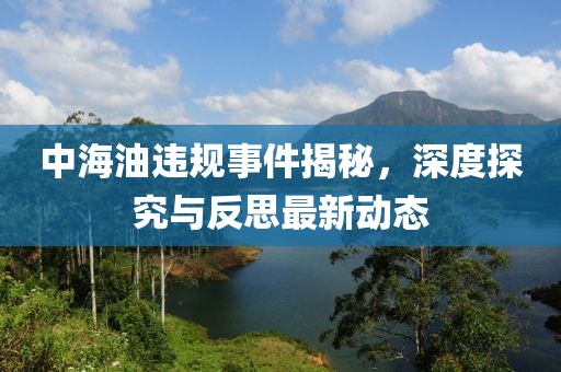 中海油违规事件揭秘，深度探究与反思最新动态
