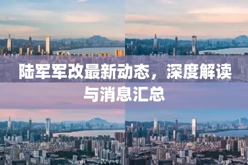陆军军改最新动态，深度解读与消息汇总