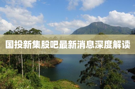 国投新集股吧最新消息深度解读