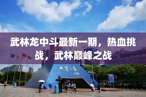 武林龙中斗最新一期，热血挑战，武林巅峰之战