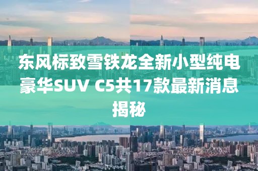 东风标致雪铁龙全新小型纯电豪华SUV C5共17款最新消息揭秘