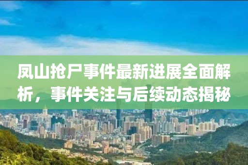 凤山抢尸事件最新进展全面解析，事件关注与后续动态揭秘