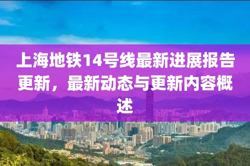 上海地铁14号线最新进展报告更新，最新动态与更新内容概述