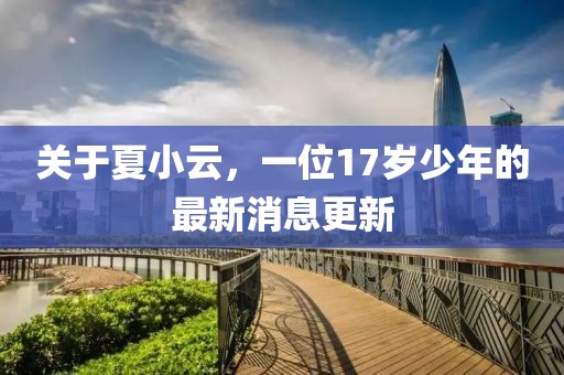 关于夏小云，一位17岁少年的最新消息更新
