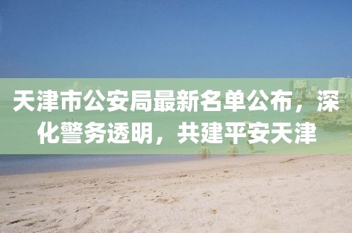 天津市公安局最新名单公布，深化警务透明，共建平安天津