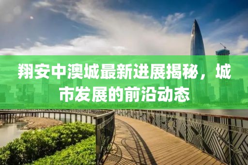 翔安中澳城最新进展揭秘，城市发展的前沿动态
