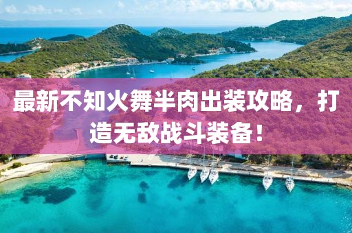 最新不知火舞半肉出装攻略，打造无敌战斗装备！