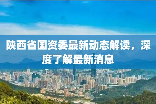 陕西省国资委最新动态解读，深度了解最新消息