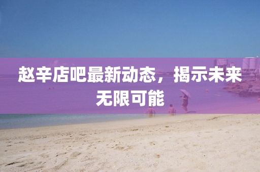 赵辛店吧最新动态，揭示未来无限可能