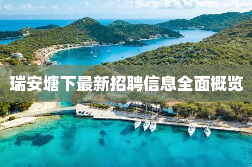 瑞安塘下最新招聘信息全面概览