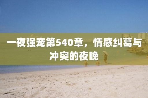 一夜强宠第540章，情感纠葛与冲突的夜晚