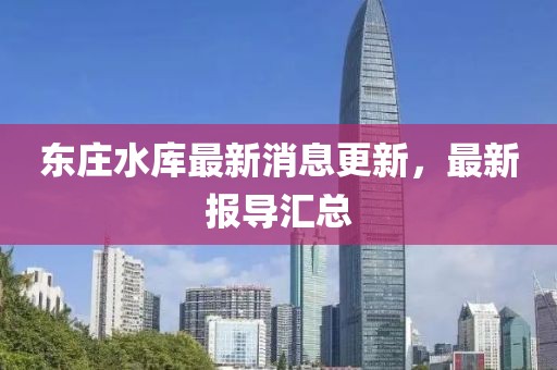 东庄水库最新消息更新，最新报导汇总