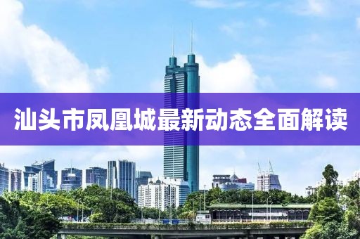 汕头市凤凰城最新动态全面解读