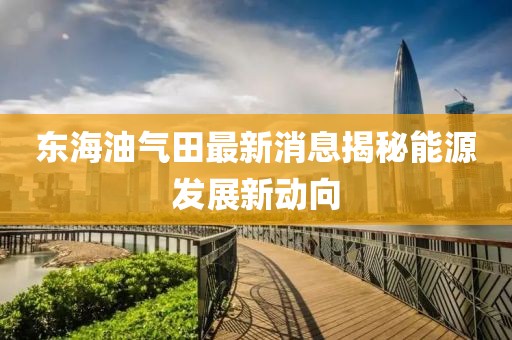 东海油气田最新消息揭秘能源发展新动向