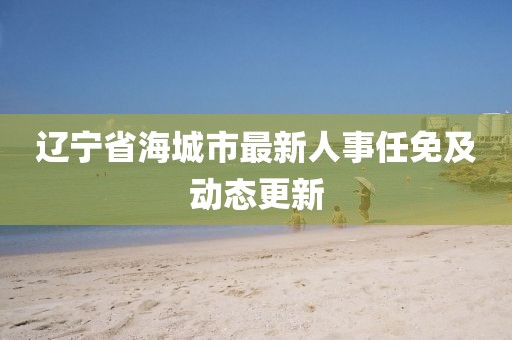 辽宁省海城市最新人事任免及动态更新