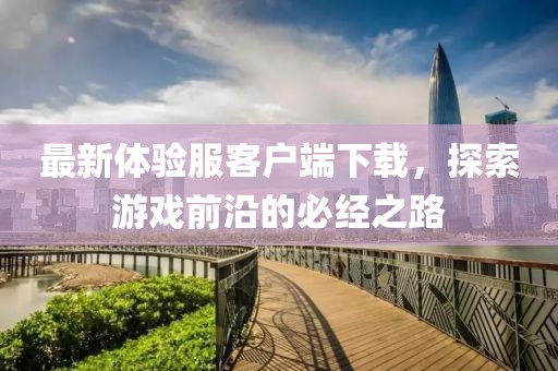 最新体验服客户端下载，探索游戏前沿的必经之路
