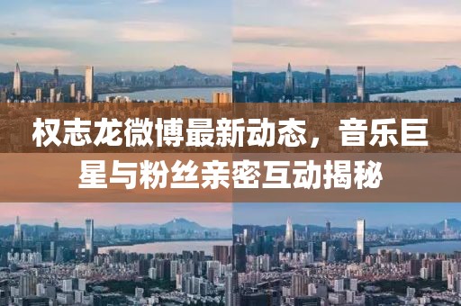 权志龙微博最新动态，音乐巨星与粉丝亲密互动揭秘
