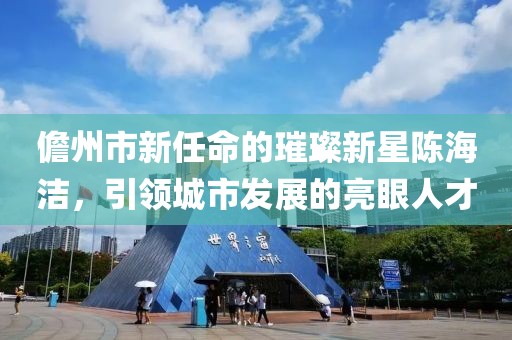 儋州市新任命的璀璨新星陈海洁，引领城市发展的亮眼人才