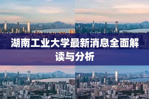 湖南工业大学最新消息全面解读与分析