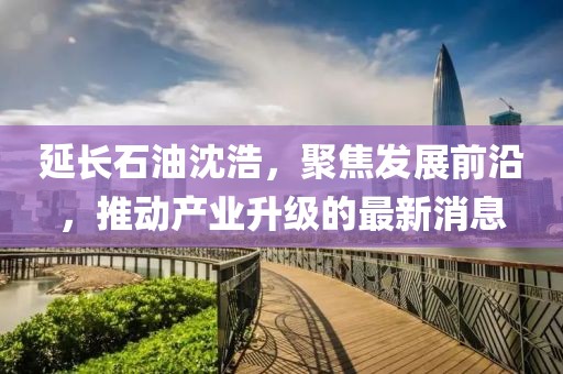 延长石油沈浩，聚焦发展前沿，推动产业升级的最新消息