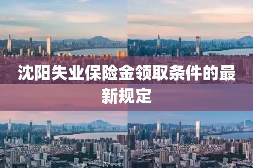 沈阳失业保险金领取条件的最新规定