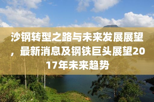 沙钢转型之路与未来发展展望，最新消息及钢铁巨头展望2017年未来趋势