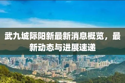 武九城际阳新最新消息概览，最新动态与进展速递