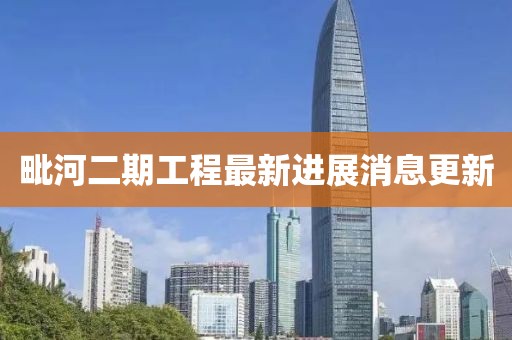 毗河二期工程最新进展消息更新