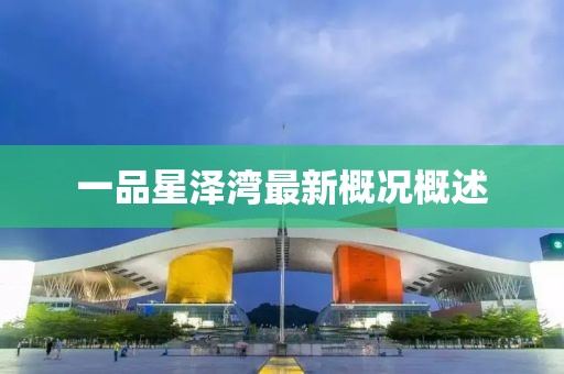 一品星泽湾最新概况概述
