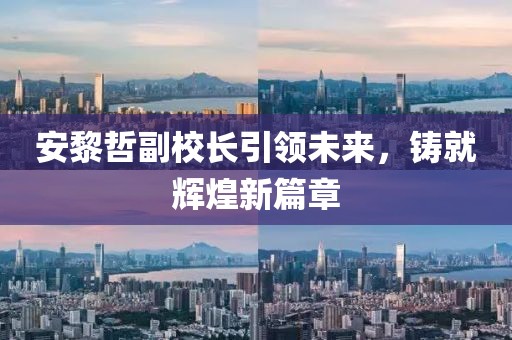 安黎哲副校长引领未来，铸就辉煌新篇章