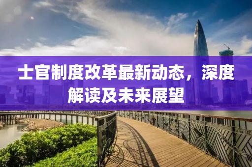 士官制度改革最新动态，深度解读及未来展望