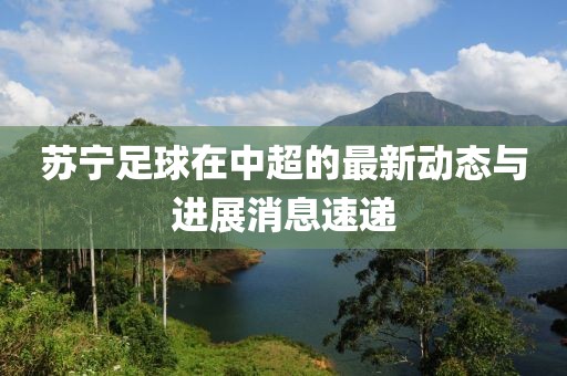 苏宁足球在中超的最新动态与进展消息速递