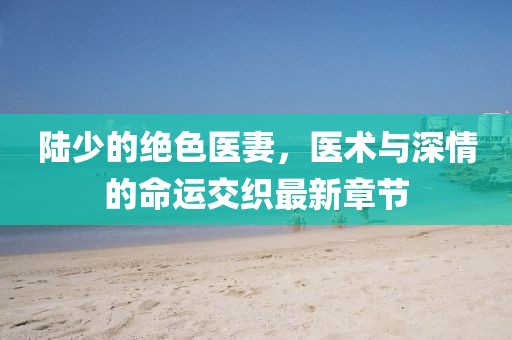 陆少的绝色医妻，医术与深情的命运交织最新章节