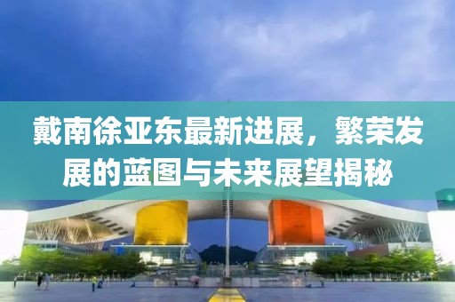 戴南徐亚东最新进展，繁荣发展的蓝图与未来展望揭秘