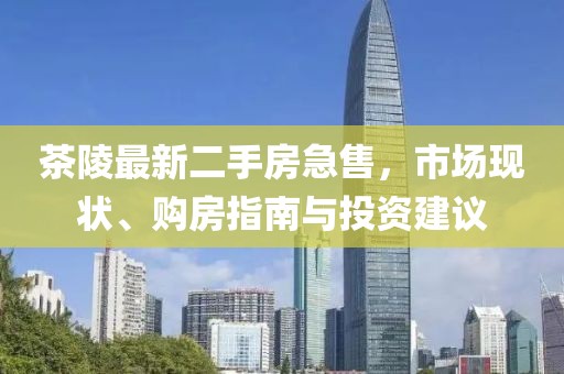 茶陵最新二手房急售，市场现状、购房指南与投资建议