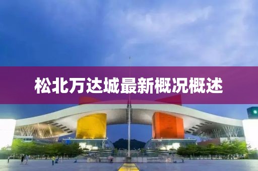 松北万达城最新概况概述