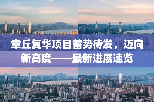 章丘复华项目蓄势待发，迈向新高度——最新进展速览
