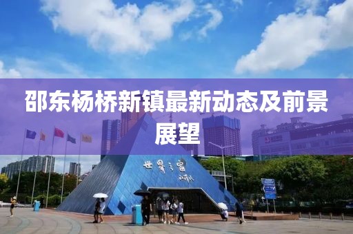 邵东杨桥新镇最新动态及前景展望