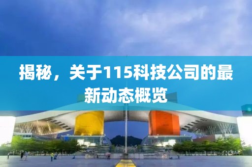 揭秘，关于115科技公司的最新动态概览