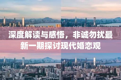 深度解读与感悟，非诚勿扰最新一期探讨现代婚恋观
