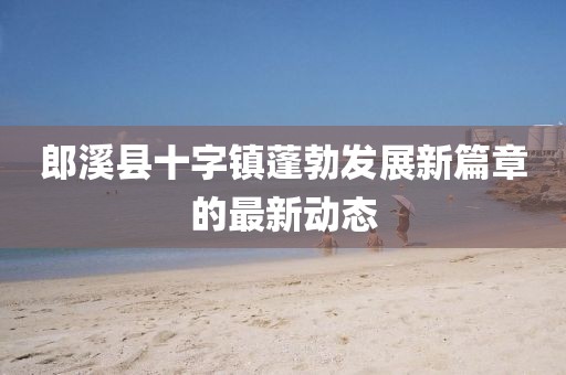 郎溪县十字镇蓬勃发展新篇章的最新动态