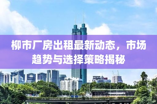 柳市厂房出租最新动态，市场趋势与选择策略揭秘