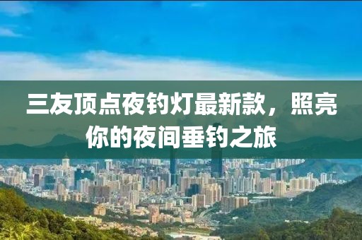 三友顶点夜钓灯最新款，照亮你的夜间垂钓之旅