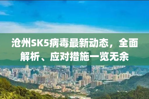 沧州SK5病毒最新动态，全面解析、应对措施一览无余