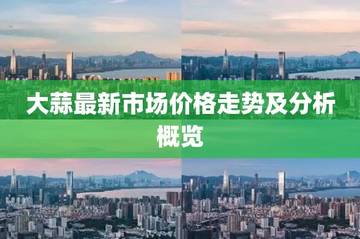大蒜最新市场价格走势及分析概览