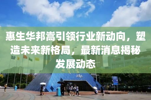 惠生华邦嵩引领行业新动向，塑造未来新格局，最新消息揭秘发展动态