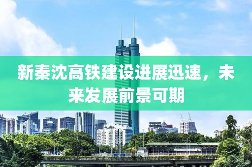 新秦沈高铁建设进展迅速，未来发展前景可期