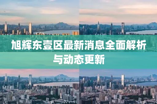 旭辉东壹区最新消息全面解析与动态更新
