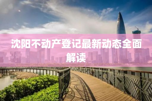 沈阳不动产登记最新动态全面解读